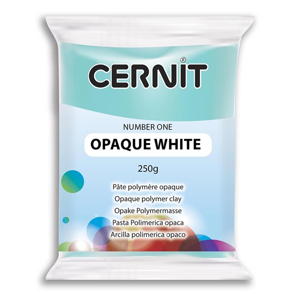Pâte polymère opaque Number One 250g - Blanc