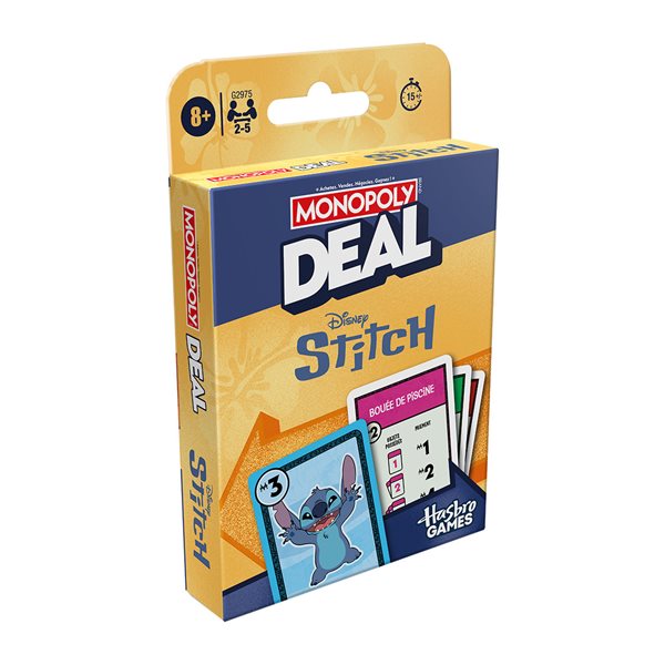Jeu de carte Monopoly deal - Stitch