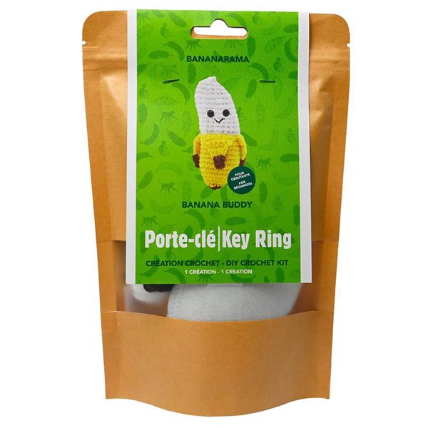 Broderie créative – porte-clés banane