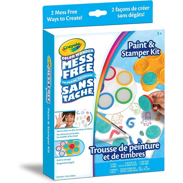 Trousse de peinture au doigt et de timbres sans dégats Color Wonder™