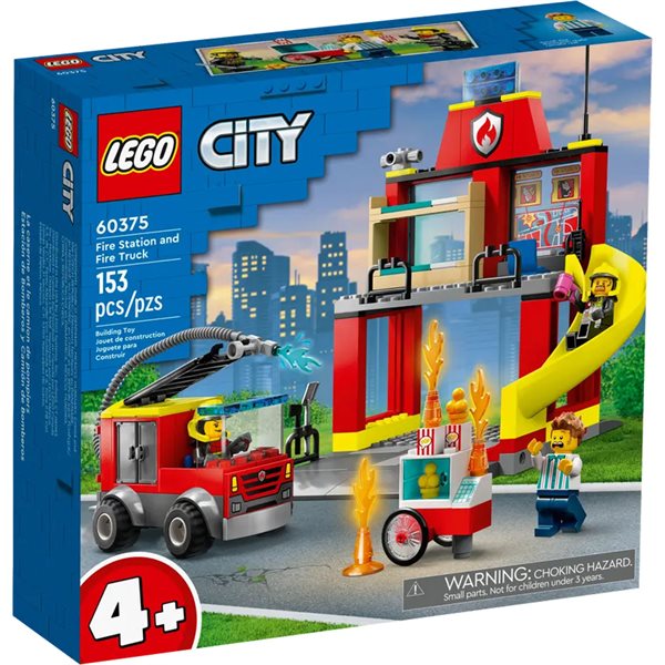 Lego city - La caserne et le camion de pompiers