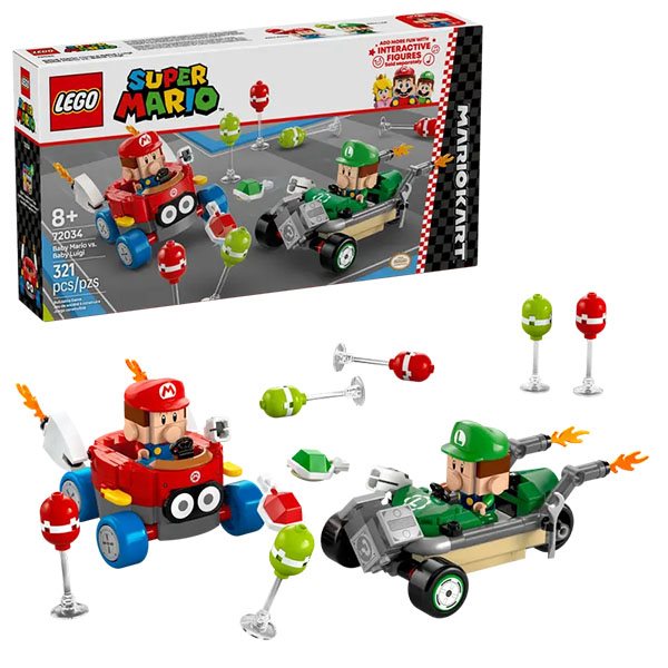 Lego Super Mario - Mario Kart™ – Bébé Mario contre Bébé Luigi
