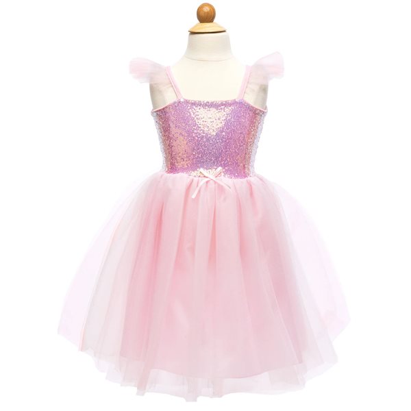 Robe de princesse à paillettes roses