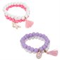 Jolis bracelets pastel doux au toucher