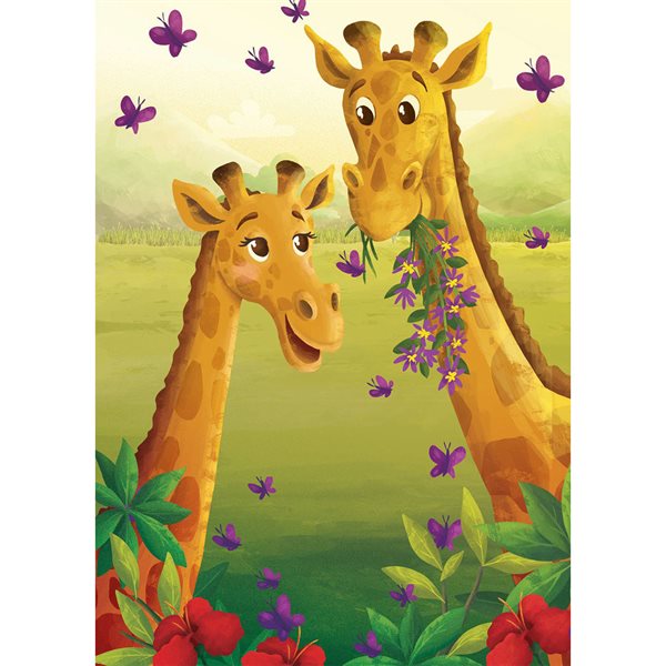 Carte de souhaits - Girafes