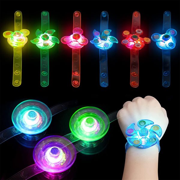 Bracelet spinner lumineux