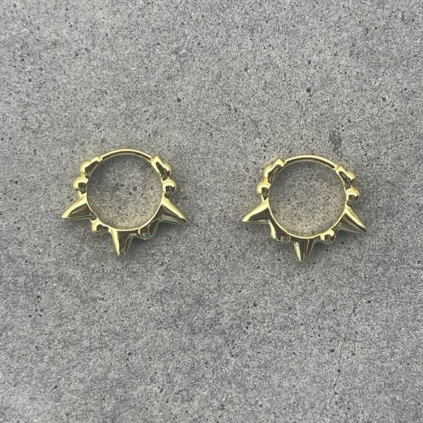 Boucles d'oreilles Edgy dorées