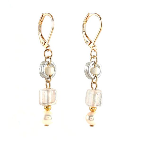 Boucles d'oreilles Fawaris - Brise deux tons