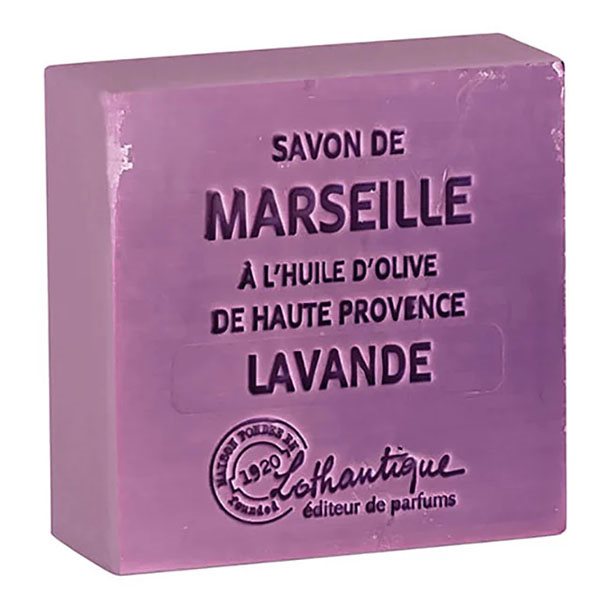 Savon de Marseille en barre à l'huile d'olive 100 g - Lavande