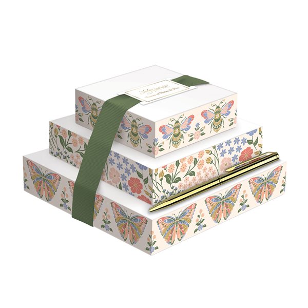Tour de notes florale avec stylo Wild Flower Meadow