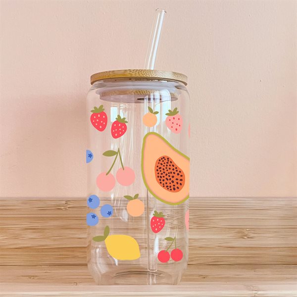 Verre pour breuvages froids 16 oz - Tutti frutti