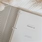 Baby Memory Book with Fabric Cover - Grey