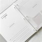 Baby Memory Book with Fabric Cover - Grey