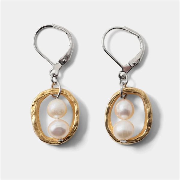 Boucles d'oreilles Désiré - Deux tons