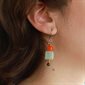 Boucles d'oreilles Foramen - Deux tons et Tropique
