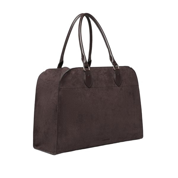 Sac fourre-tout en suède Blaire - Chocolat