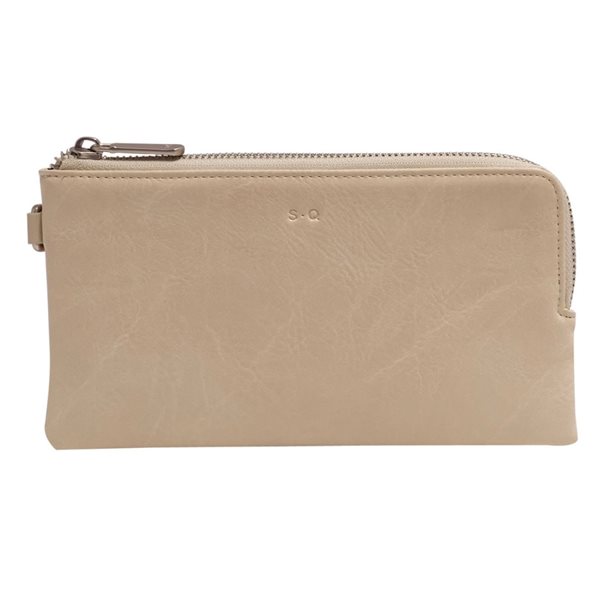 Portefeuille Margot Clutch - Lait d'amande