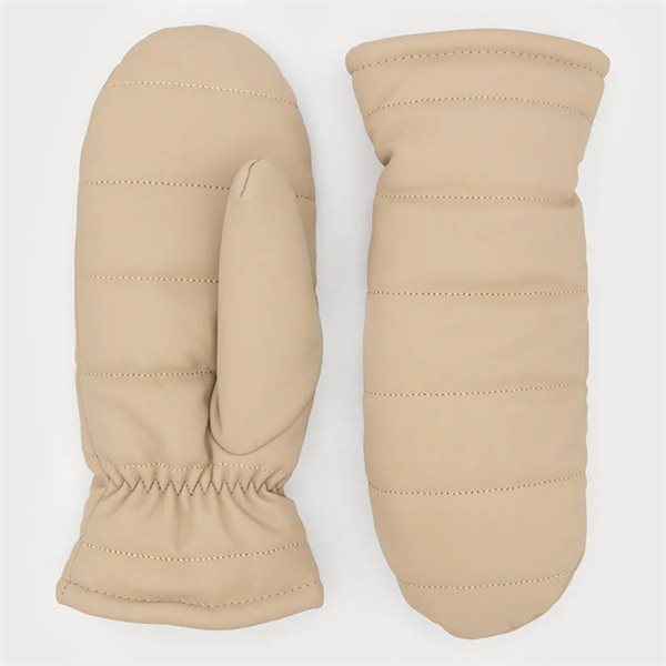 Quilted Mittens - Oat