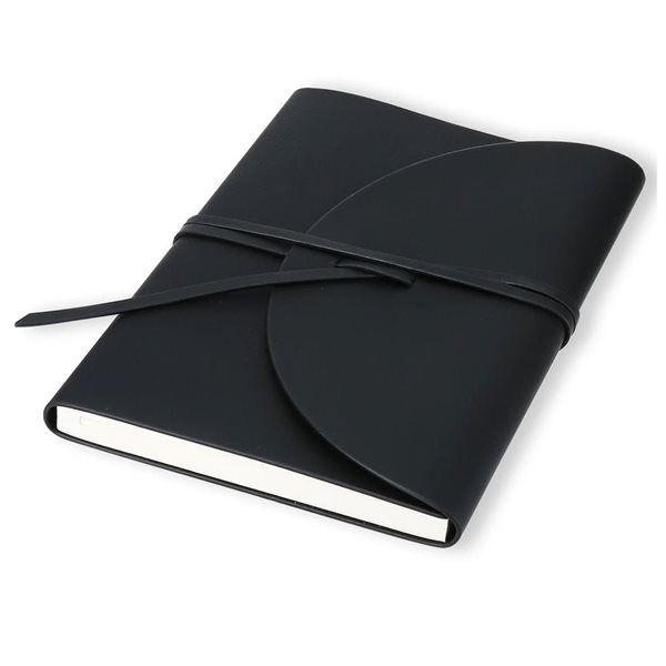 Journal de notes personnelles Pella Firenze Flexy en cuir végane - Noir