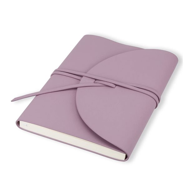 Journal de notes personnelles Pella Firenze Flexy en cuir végane - Lilas