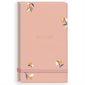 Bloc-notes à couverture en tissu Bloomscape - Petites fleurs sur fond rose