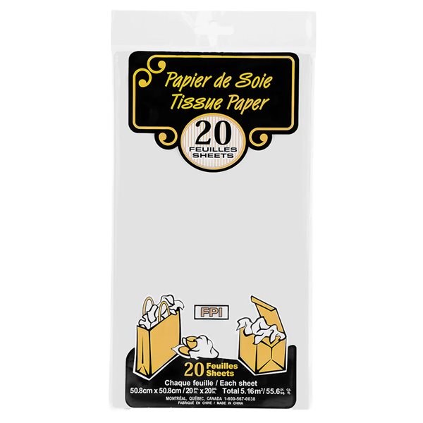 Papier de soie - Blanc