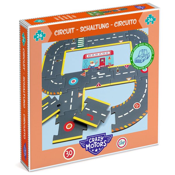 Casse-tête géant 26 morceaux - Circuit automobile