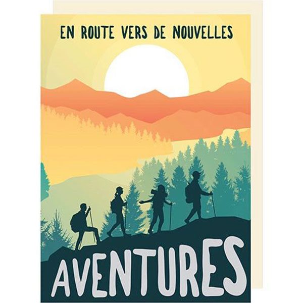 Carte de souhaits - En route vers une nouvelles aventures