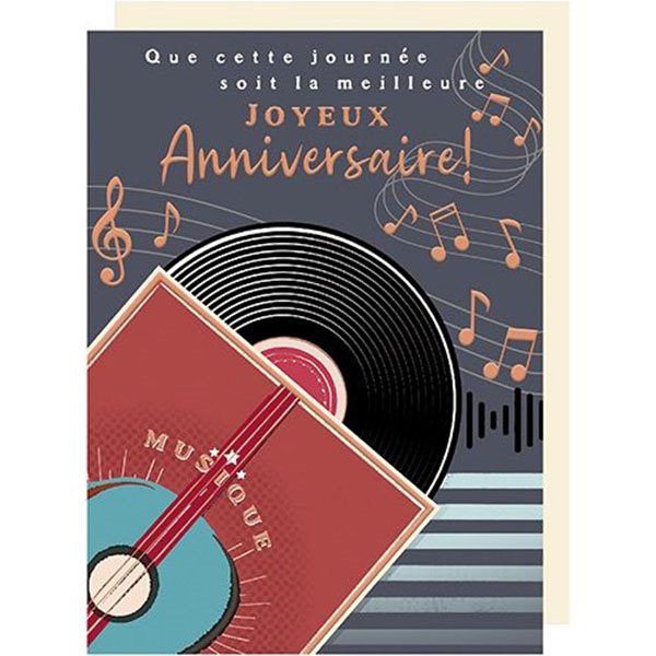 Carte de souhaits - Que cette journée soit la meilleure - Disque vinyle