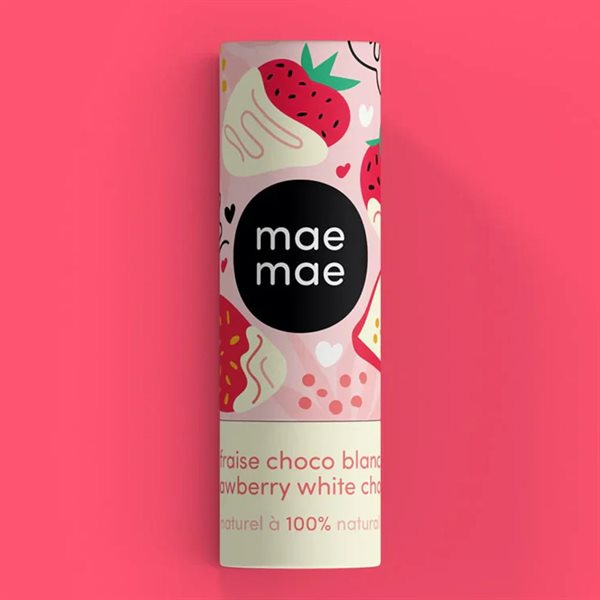 9 G Natural Lip Balm - Strawberry White Choco