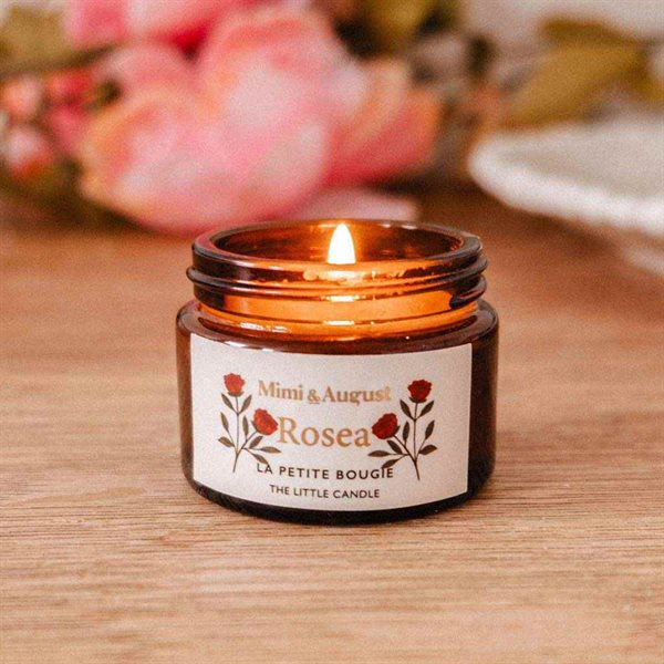 2 oz Scented Reusable Soy Candle - Rosea