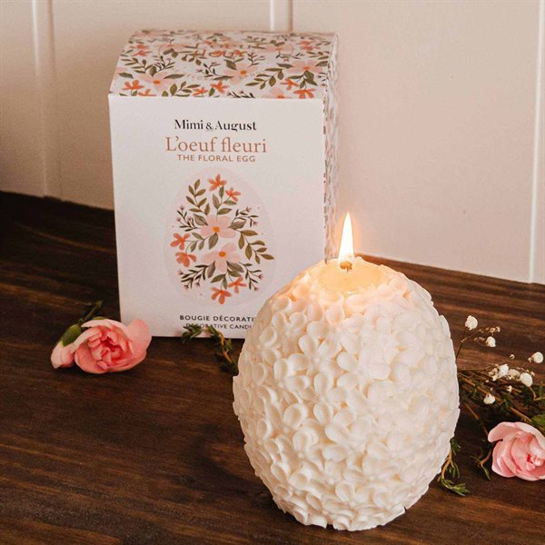 24 oz The Floral Egg Decorative Soy Candle