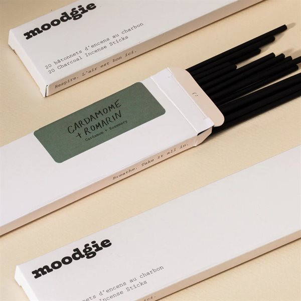 Charcoal Incense Sticks - Cardamom & Rosemary