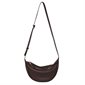 Sylvia Vegan Leather Crossbody Bag - Chocolate