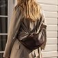 Sylvia Vegan Leather Crossbody Bag - Chocolate