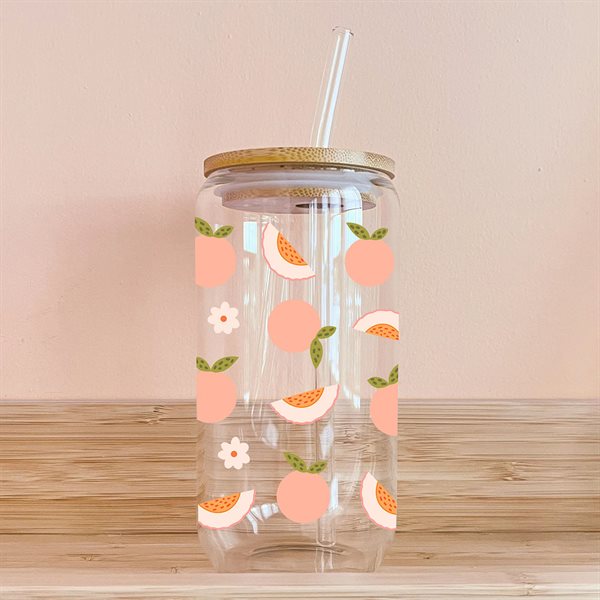 Verre pour breuvages froids 16 oz - Punch aux pêches