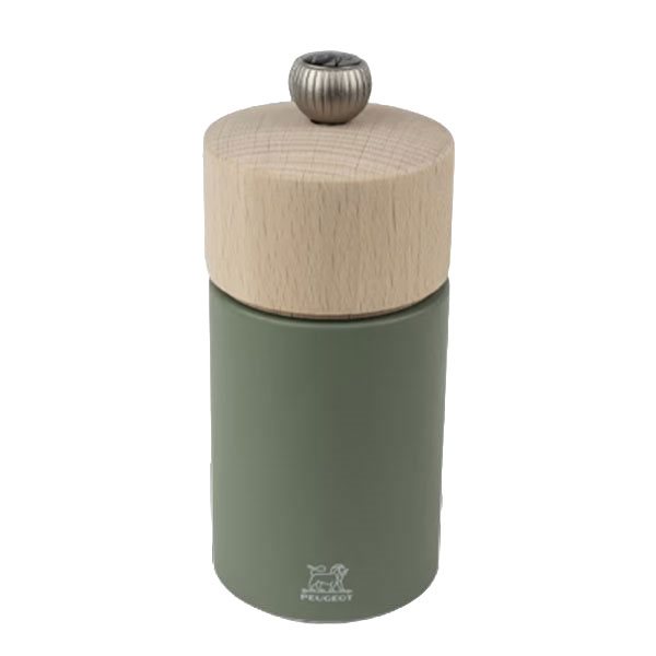 Moulin à poivre manuel en bois Boreal 12 cm - Vert fougère