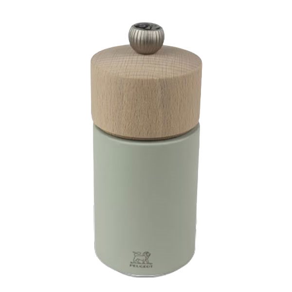 Moulin à sel manuel en bois Boreal 12 cm - Blanc plume