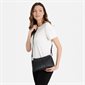 The Eleanor Vegan Leather Crossbody Handbag - Black