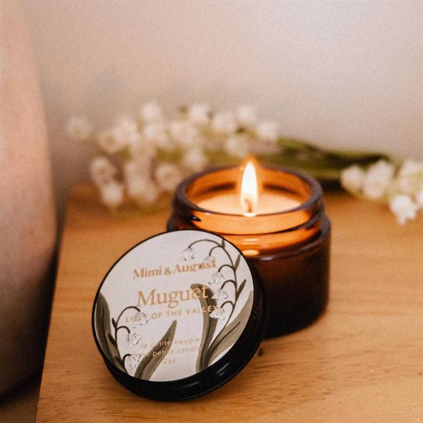 2 oz Scented Reusable Soy Candle - Lilly of the Valley