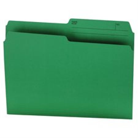 Coloured Reversible File Folder (single unit) - Legal - Green