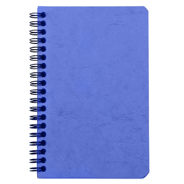 Cahier de notes américain ligné à reliure spirale Age Bag - A6+ - Bleu