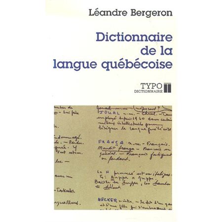 Dictionnaire de la langue québécoise