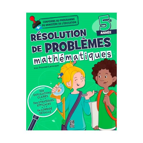 Cahier de résolution de problèmes mathématiques - 5e année