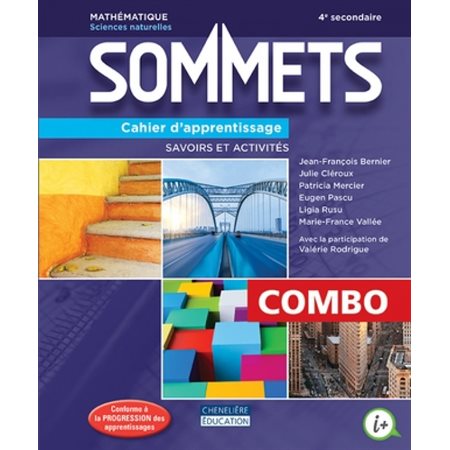 Cahier de savoirs et d’activités - Sommets - versions papier + numérique (1 an) - Mathématique Sciences naturelles (SN) - Secondaire 4