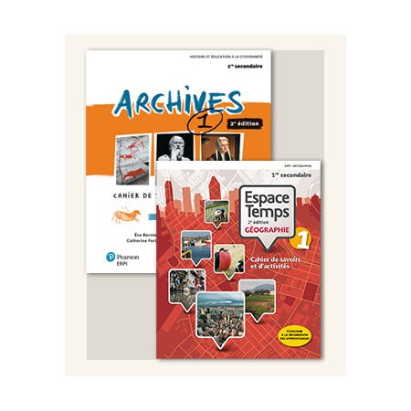 Archives et Espace Temps, Géographie 1, sec. 1, 2e éd. Combo + web