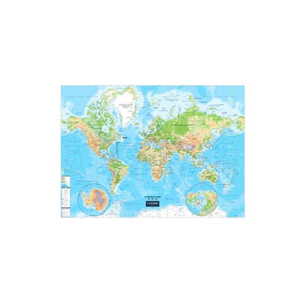 Carte monde en relief / Physical World Map