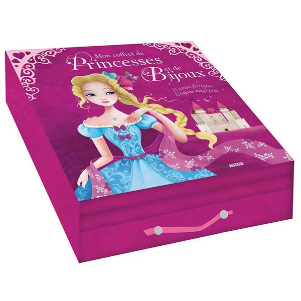 Coffret rose foncé princesses