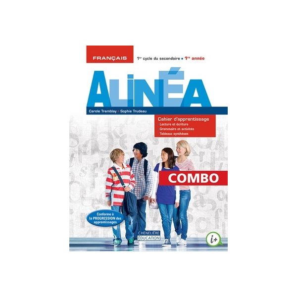 Cahier d'apprentissage - Alinéa - versions papier + numérique (1 an) - Français - Secondaire 1