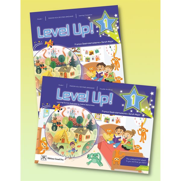 Student's workbook - Level Up ! - including Learning Companion and erasable workbook + Web version with teacher's access - English as a Second Language - Grade 1